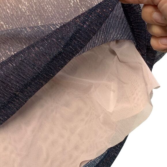 Anthropologie Serena Shimmer Purple Ombre Metallic Blouse Top Size Small - Picture 8 of 11